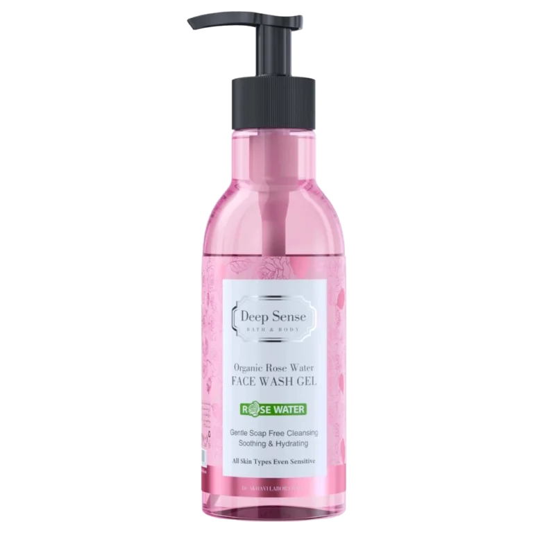 ژل شستشوی صورت گلاب دیپ سنس
